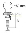 Boule attelage ø19xø50