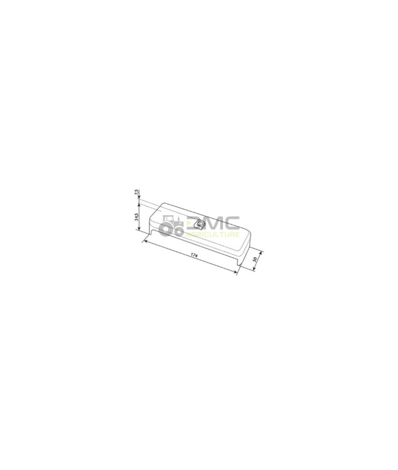 Boîte à fusibles à fiches - 8x steatite pour moissonneuse - batteuse  87763510, 44901797, 4998863 - Agrifournitures