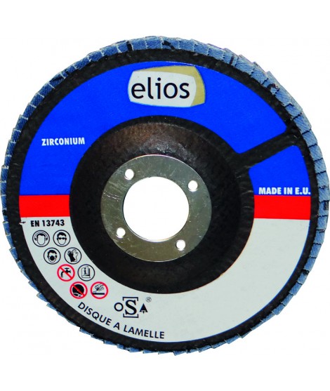 DISQUE A LAMELLES 115X1 GR120 ZIRCO X10 ELIOS