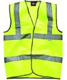 GILET SECU VISIBILITE JAUNE 100% POLY TM