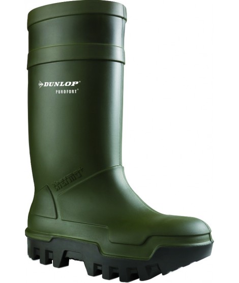 BOTTE SECU PUROFORT THERMO+ VERTE DUNLOP P39