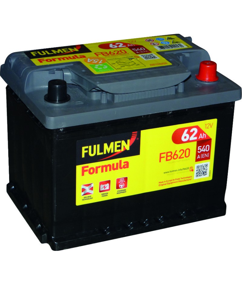 Fulmen - Batterie voiture FULMEN Formula FB620 12V 62Ah 540A